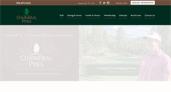 Desktop Screenshot of chaparralpines.com